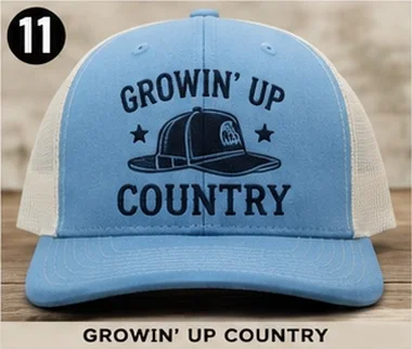 Growin' Up Country — Kids Hats, Oberlin Promotional Products