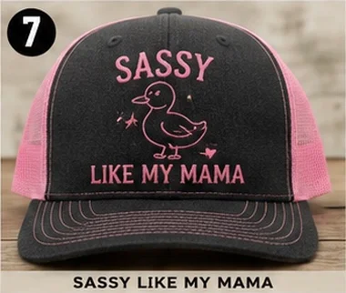 Sassy Like My Mama — Kids Hats, Oberlin Promotional Products