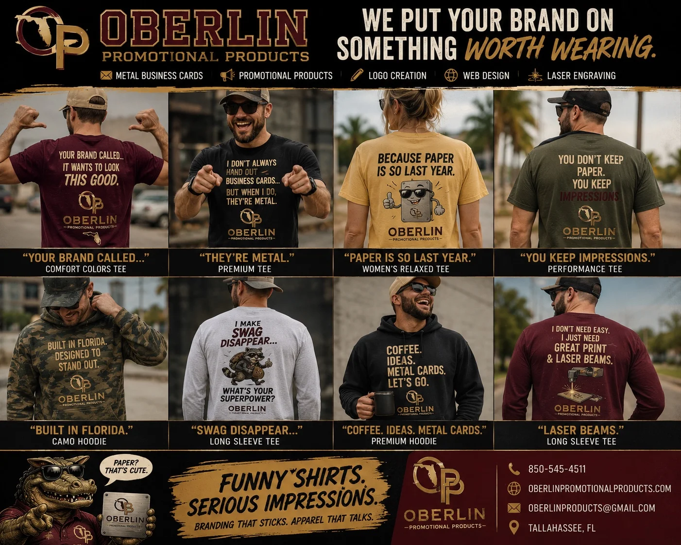 Custom branded tees and hoodies