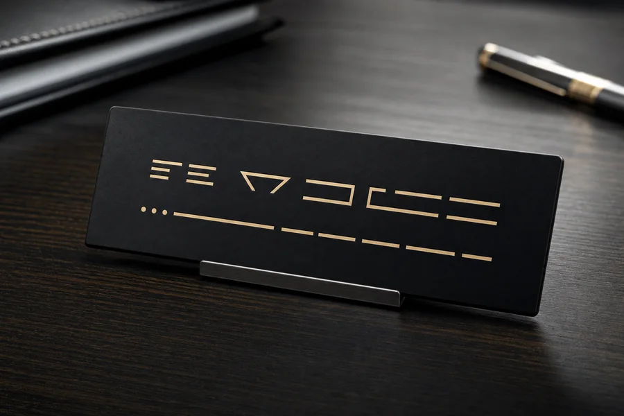 Desk Nameplate — Interior Office Signage, Oberlin Promotional Products