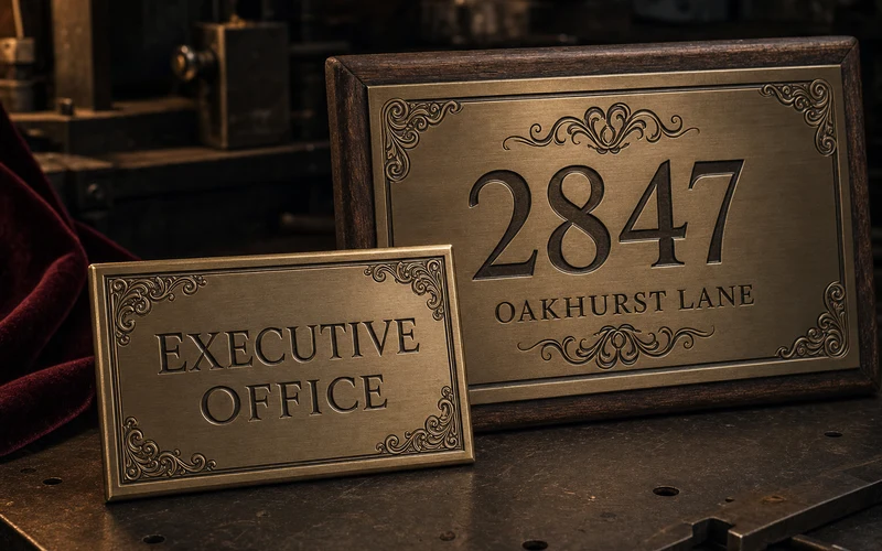 Engraved signs