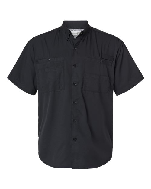 Black & Red Mechanic Shirt, Grey Work Pants, Black Trucker Hat combo with custom embroidered Oberlin logo — Automotive / Mechanics Uniform Program, Oberlin Promotional Products